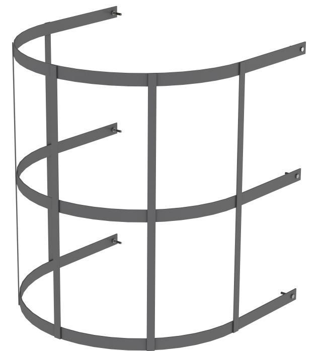 Пожарная лестница П 1-2 2400 мм VEGAPROM Zn